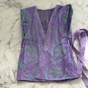 Marea Purple Suzani Vest